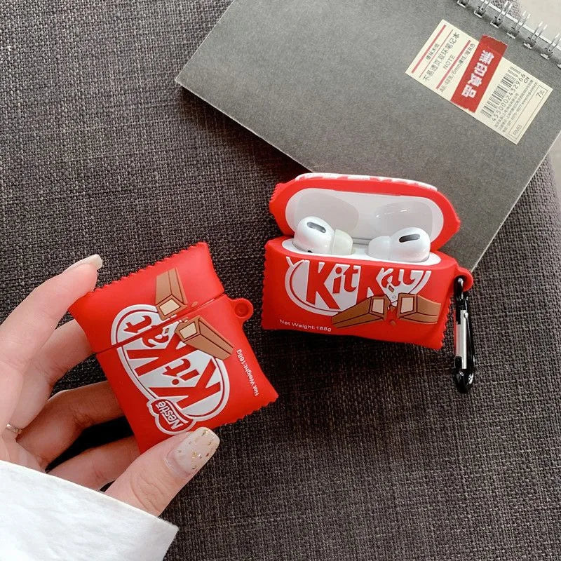 Cute 3D Silicone Case for AirPods Pro 2 Chocolate Design