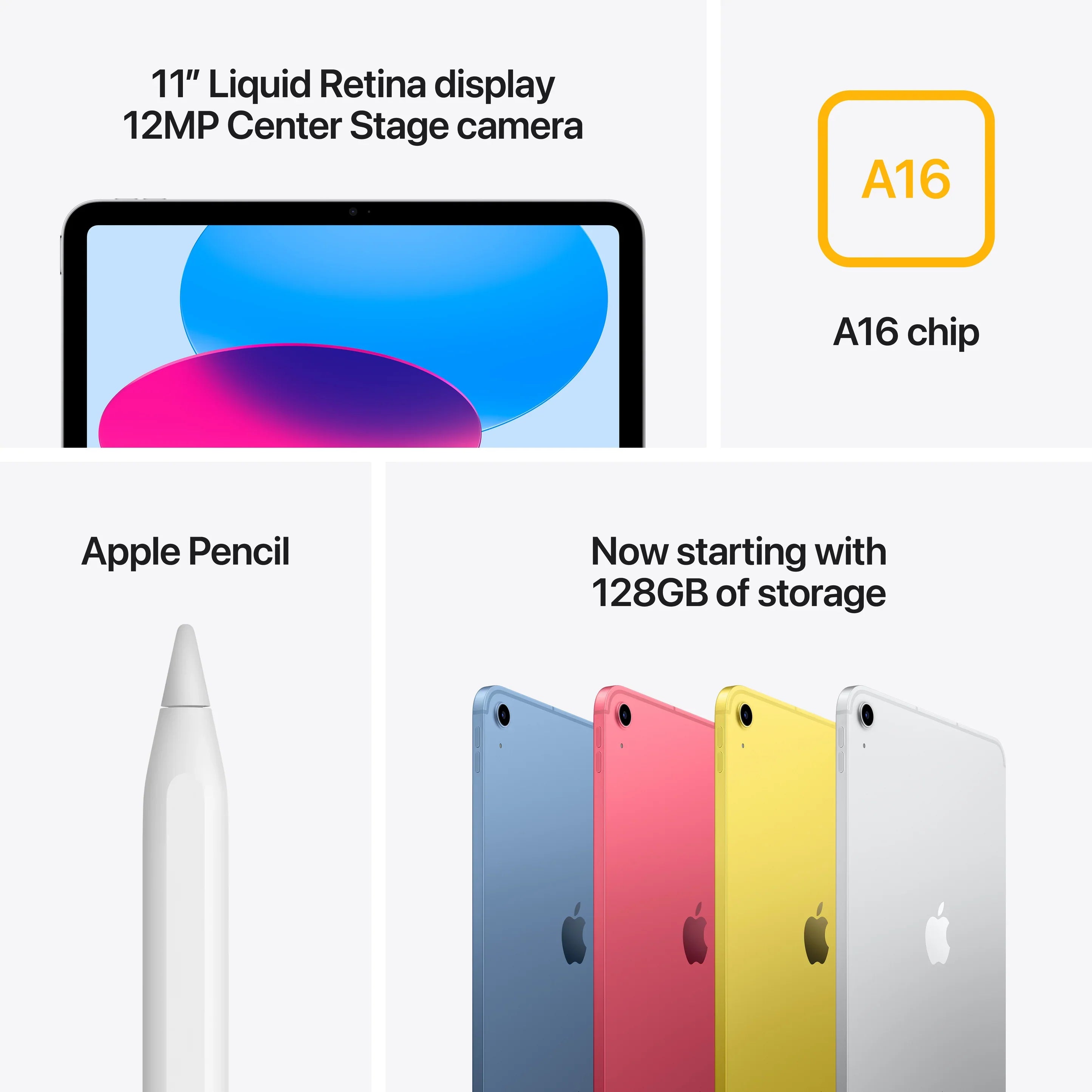 iPad 11-inch A16 chip, 11-inch Model, Liquid Retina Display