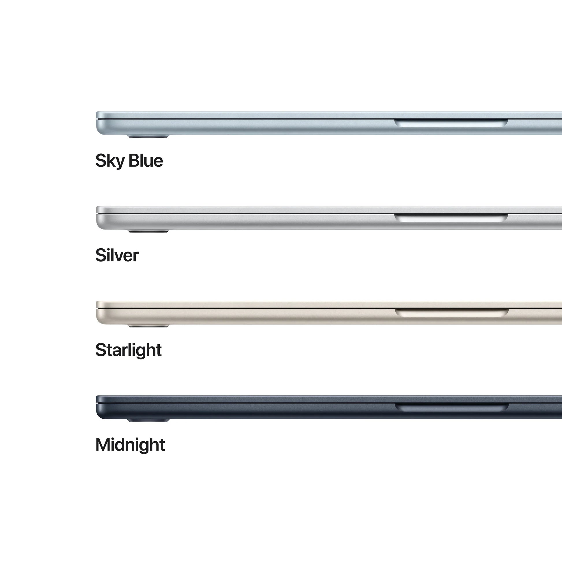 Apple MacBook Air، مقاس 13 بوصة، شريحة M4 مع وحدة معالجة مركزية 10 أنوية ووحدة معالجة رسومية 10 أنوية 