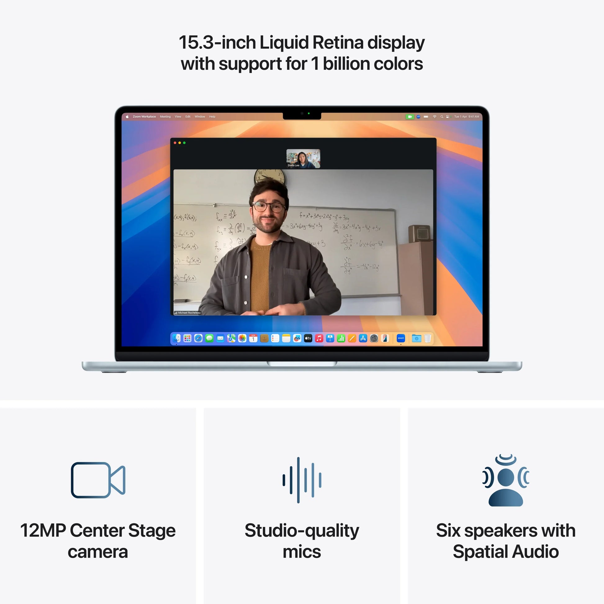 Apple MacBook Air، مقاس 13 بوصة، شريحة M4 مع وحدة معالجة مركزية 10 أنوية ووحدة معالجة رسومية 8 أنوية 