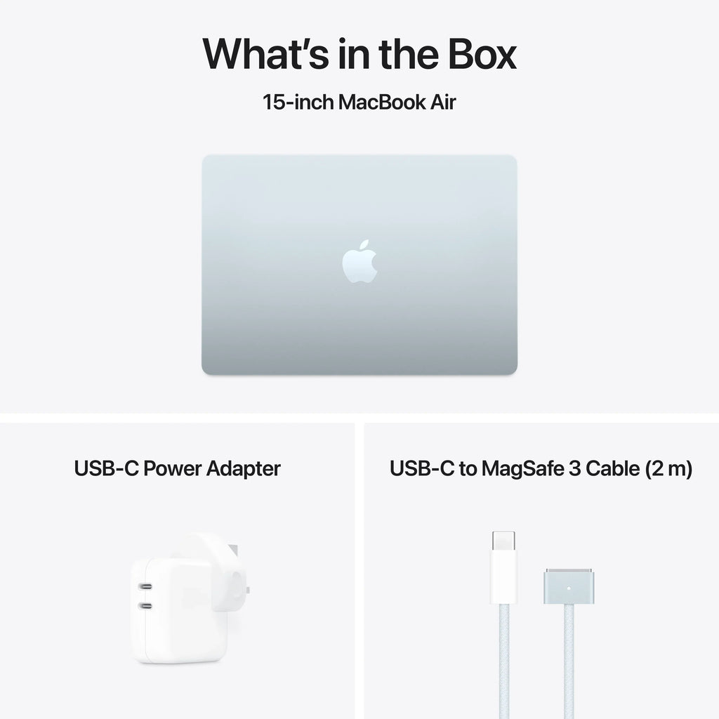 Apple MacBook Air، مقاس 13 بوصة، شريحة M4 مع وحدة معالجة مركزية 10 أنوية ووحدة معالجة رسومية 10 أنوية 