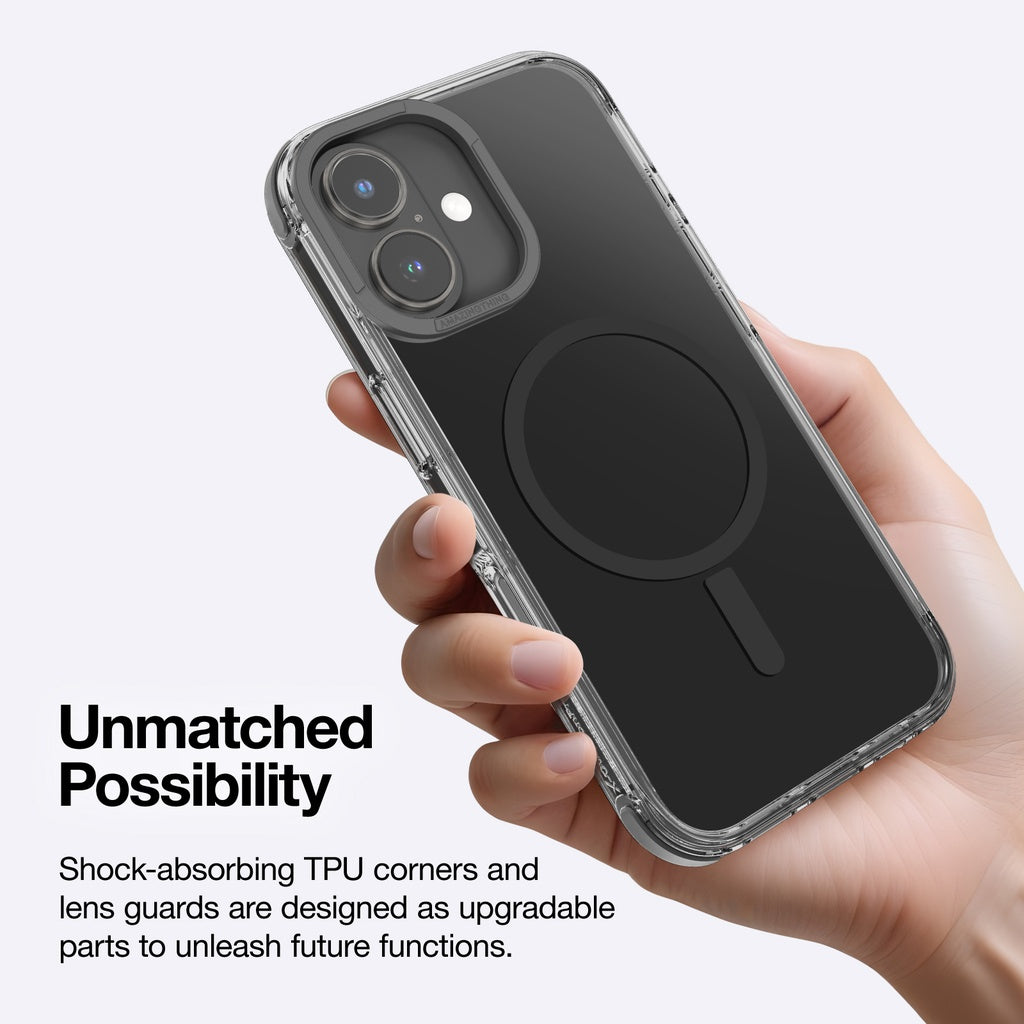Amazingthing Omni Magsafe Case iPhone 16 Plus Dark Black