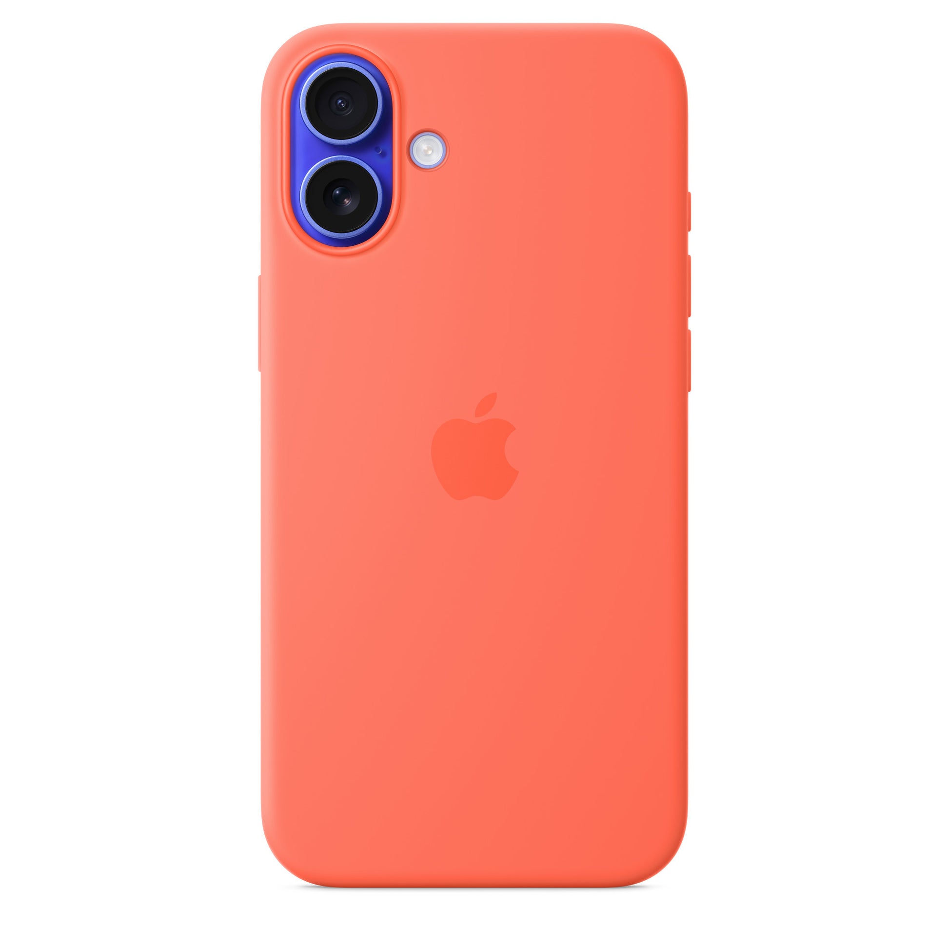 iPhone 16 Plus Silicone Case with MagSafe – Tangerine