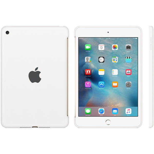 جراب سيليكون من Apple لجهاز iPad mini 4 - جراب واقٍ، أبيض 