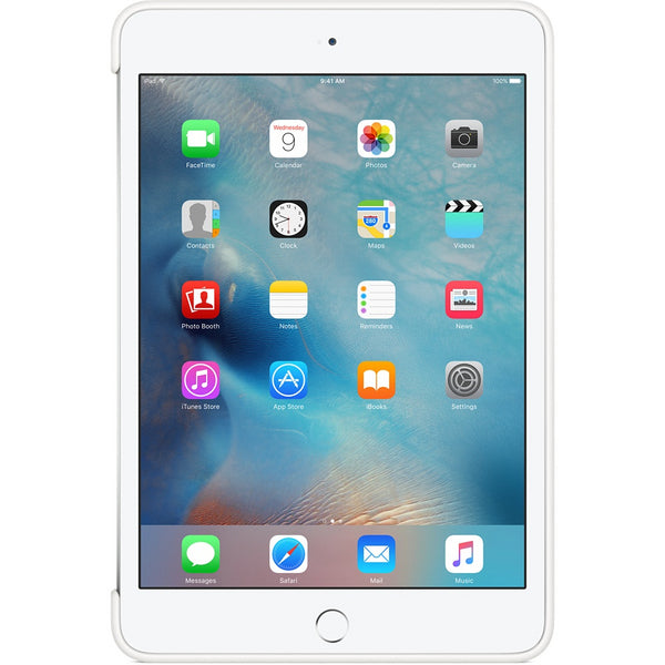 جراب سيليكون من Apple لجهاز iPad mini 4 - جراب واقٍ، أبيض 
