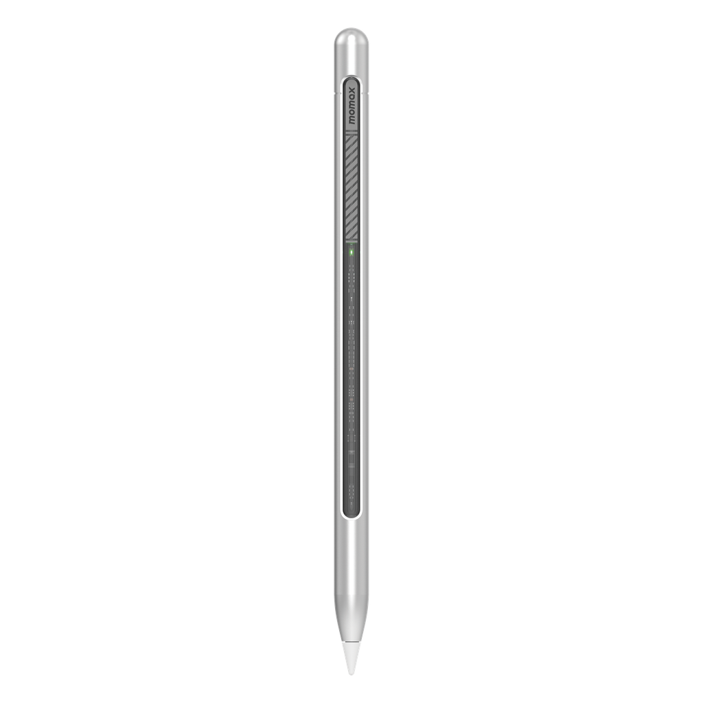 Momax mag link lite magnetic charging active stylus pen silver