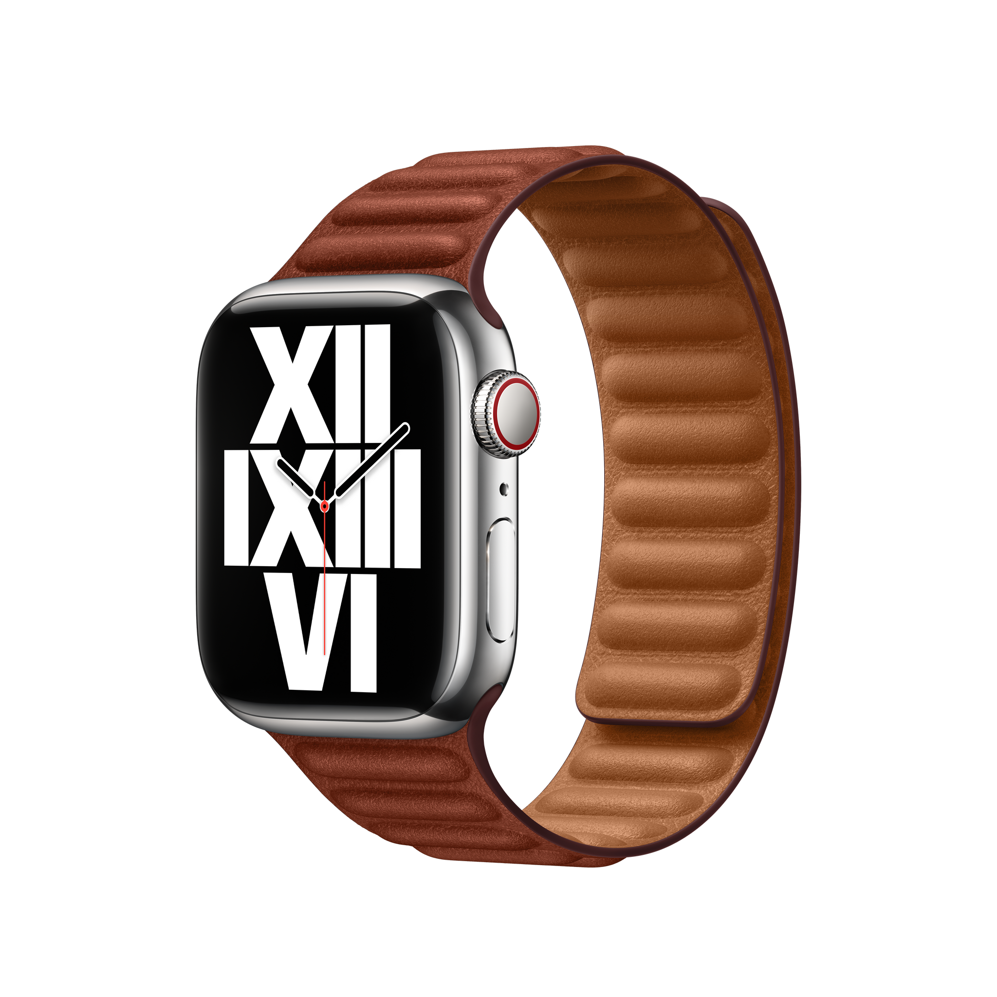 وصلة جلدية بلون العنبر لساعة Apple Watch مقاس 41 مم 