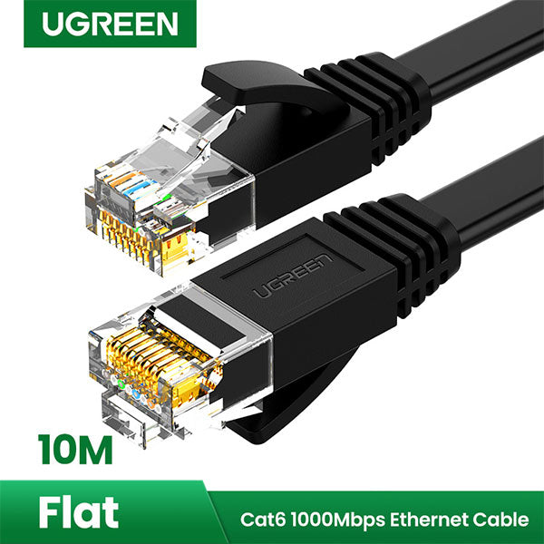 UGREEN Cat 6 Round UTP Gigabit Ethernet Network Cable 10 Meter Black