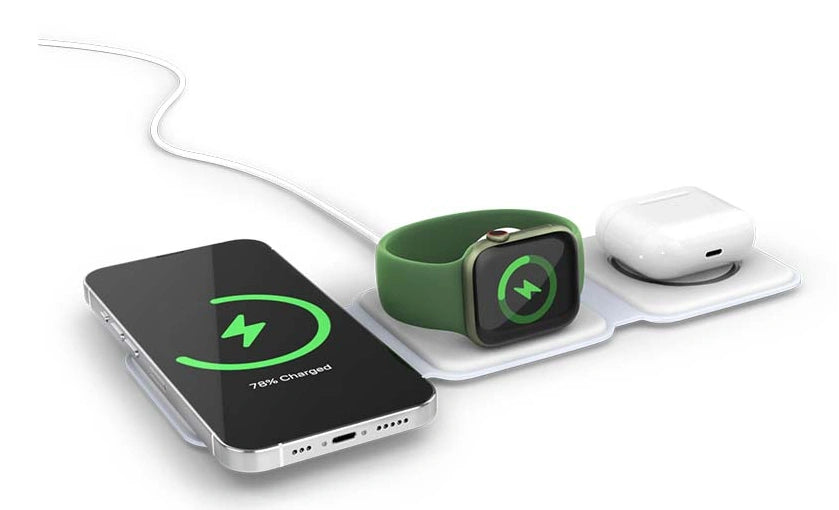 Spello by Epico 3in1 Foldable Wireless Charger - White