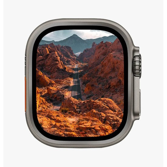 UNIQ Optix Duo Pro Anti-Reflective Glass Protector & Stainless Steel Bezel For Apple Watch Ultra