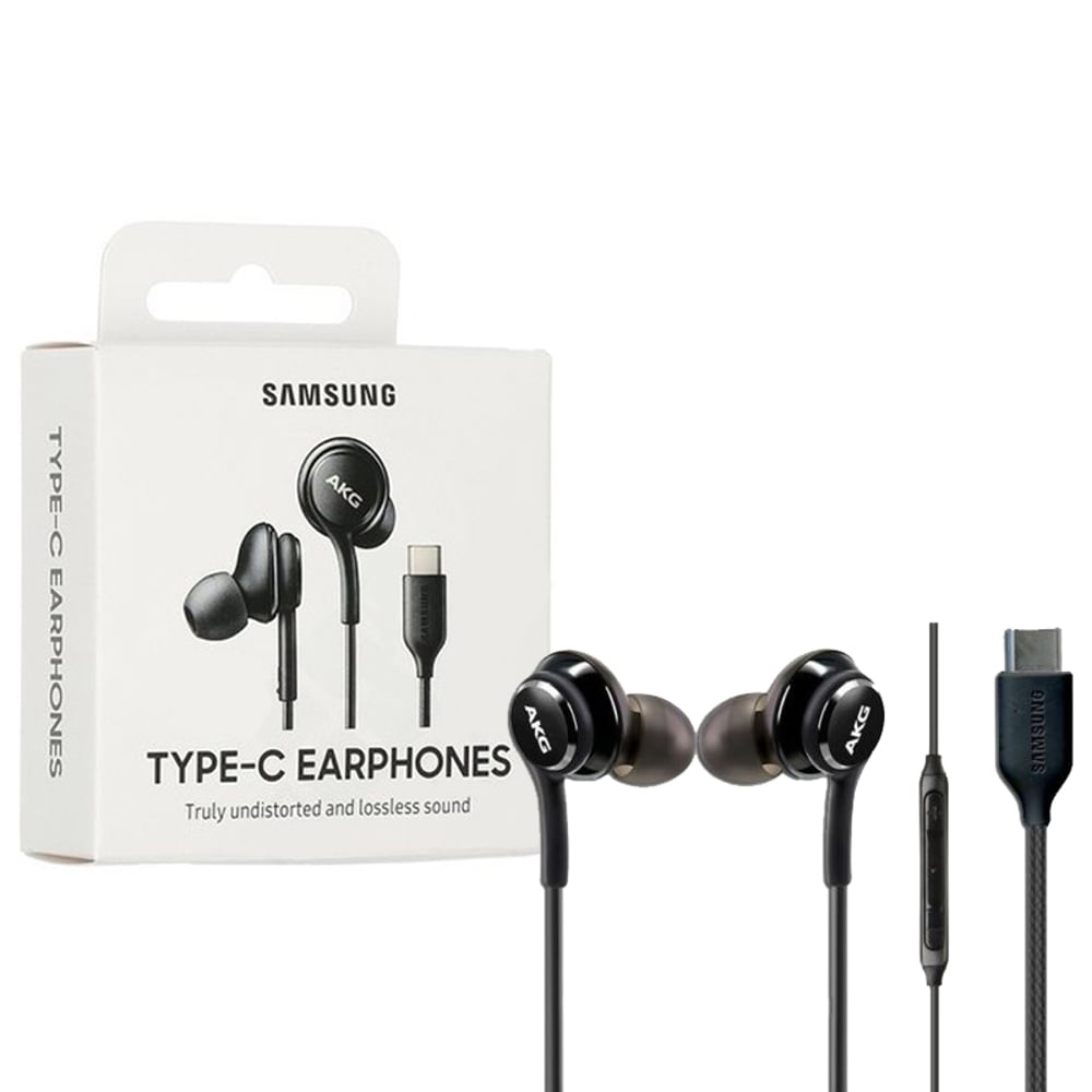 Samsung EO-IC100BBEGAE Type-C Earphones (AKG) – Black (Original)