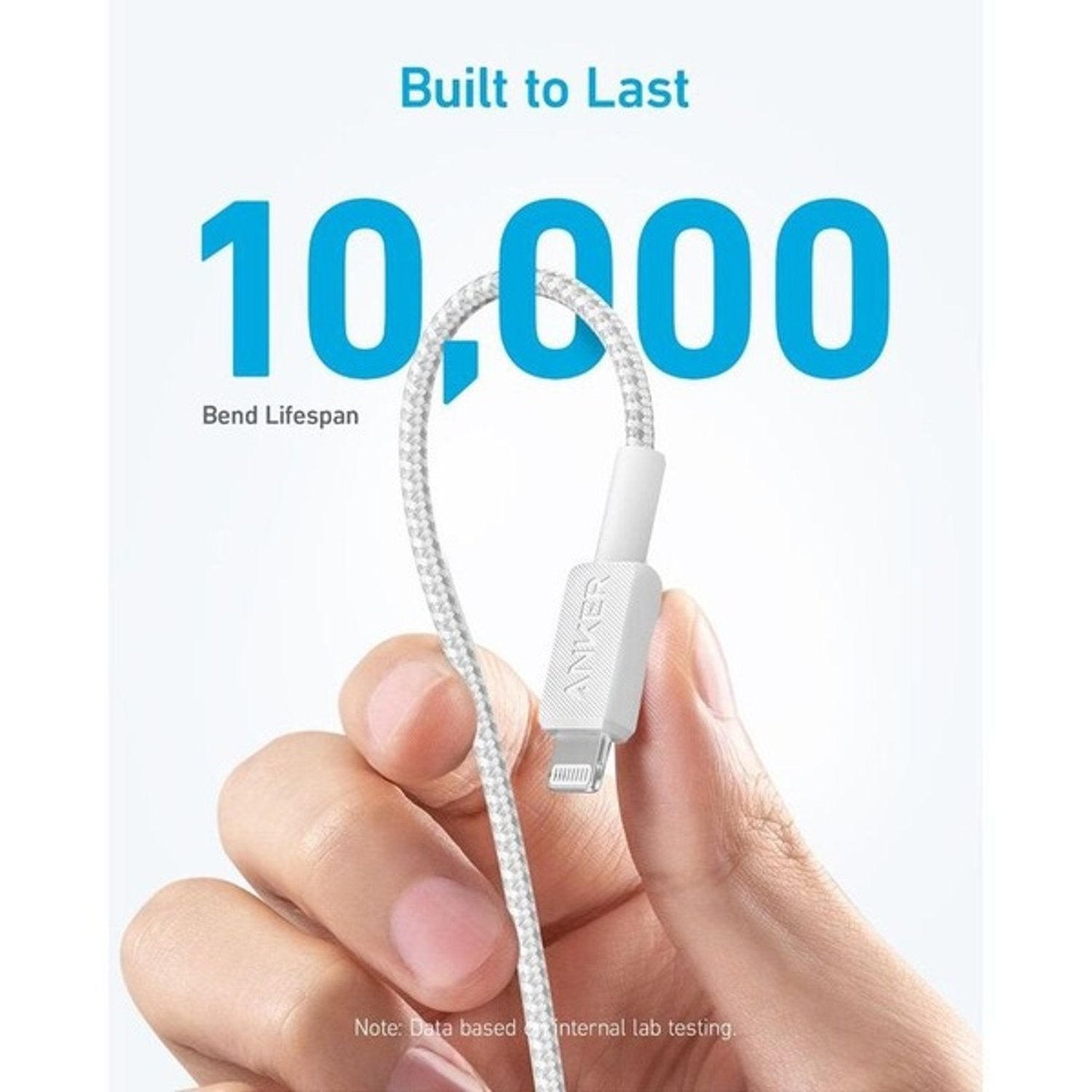 Anker Lightning To USB-C Cable 0.9m White