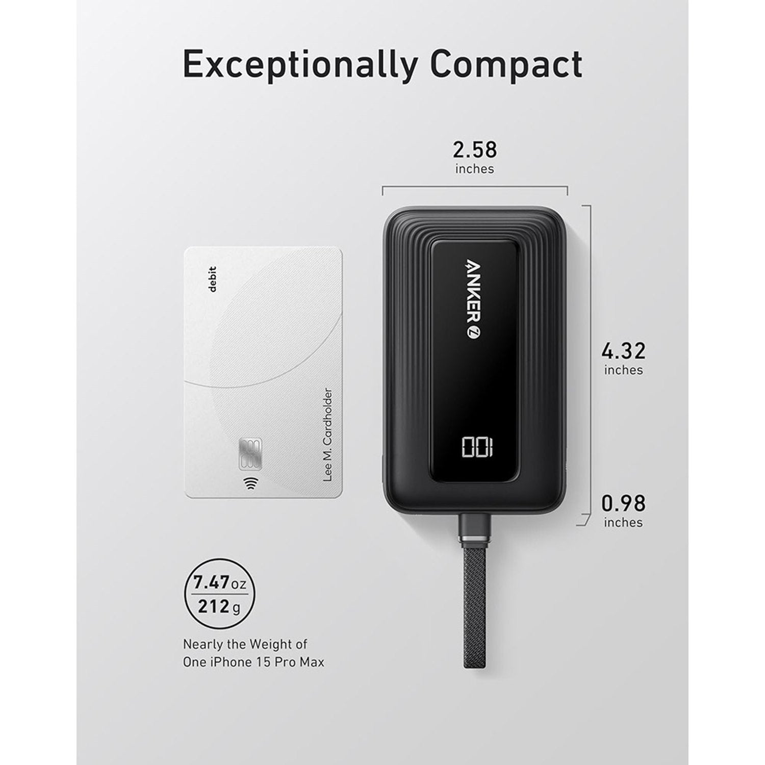 Anker Zolo Power Bank 10000mAh Black A1688H11