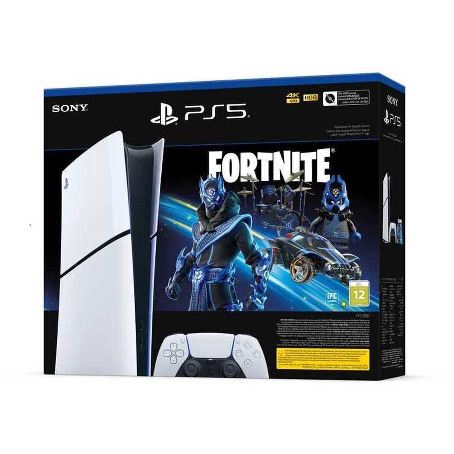 سوني بلاي ستيشن 5 PS5 Slim - النسخة الرقمية + حزمة لعبة فورتنايت