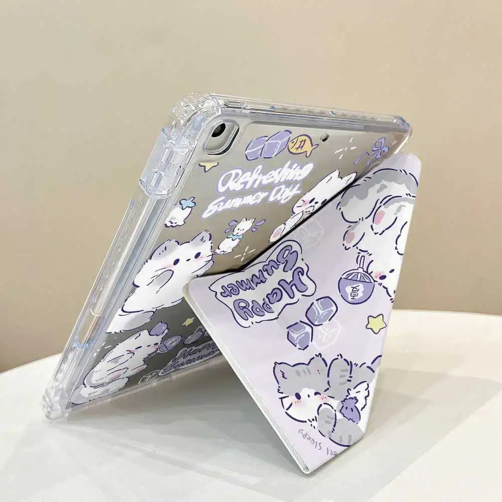 iPad Case Y Type  with Pencil Holder for iPad mini 6 mini 7