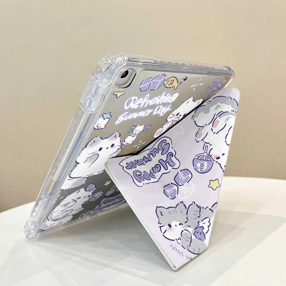 iPad Case Y Type  with Pencil Holder for iPad mini 6 mini 7
