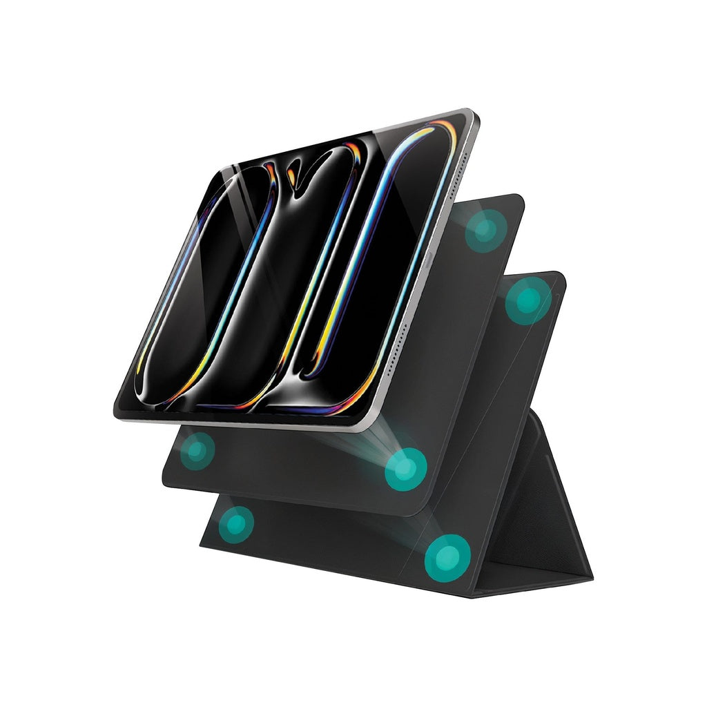 Smartix Premium Magnetic VersaGrip Case for iPad Pro 11" M4 Black