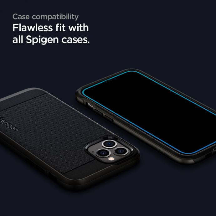 Tempered Glass Spigen iPhone 12 Pro Max Glass Fc Black