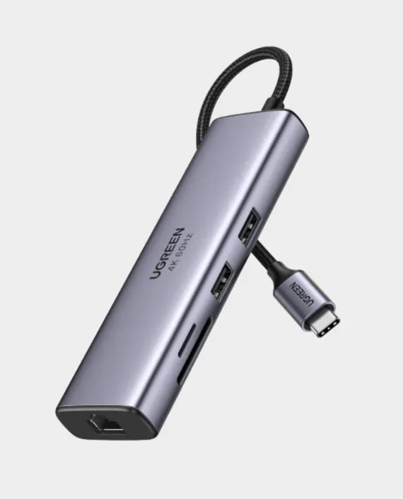 UGREEN 7-in-1 USB-C Hub 4K@60Hz Type C to HDMI Dongle with Gigabit Ethernet