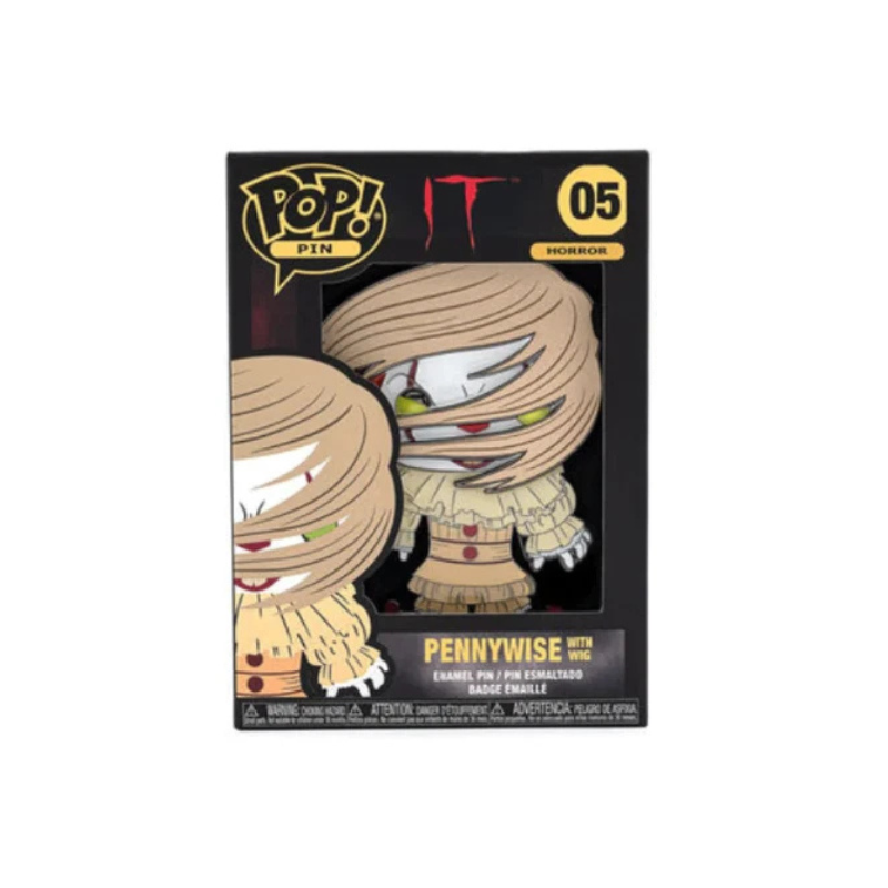 Enamel Pin! Horror: IT with wig (Chase)