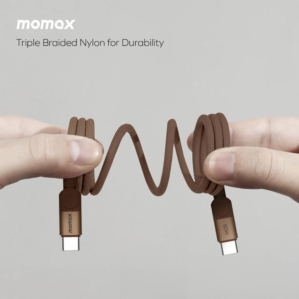 Momax Bundle Set ( 30Watts Charger 1-port type C + Mag Link Type C to Type C Cable 1M 60Watts )