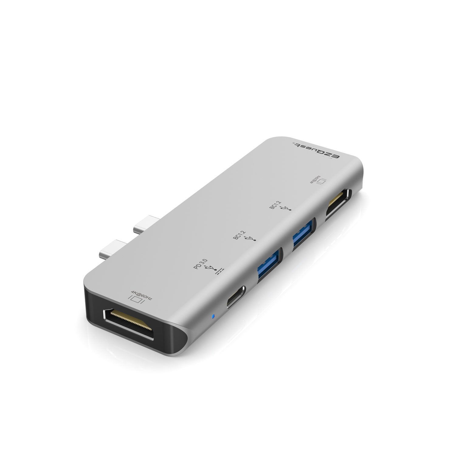 USB-C Dual HDMI Multimedia Hub Adapter 5 Ports with Power Delivery 3.0