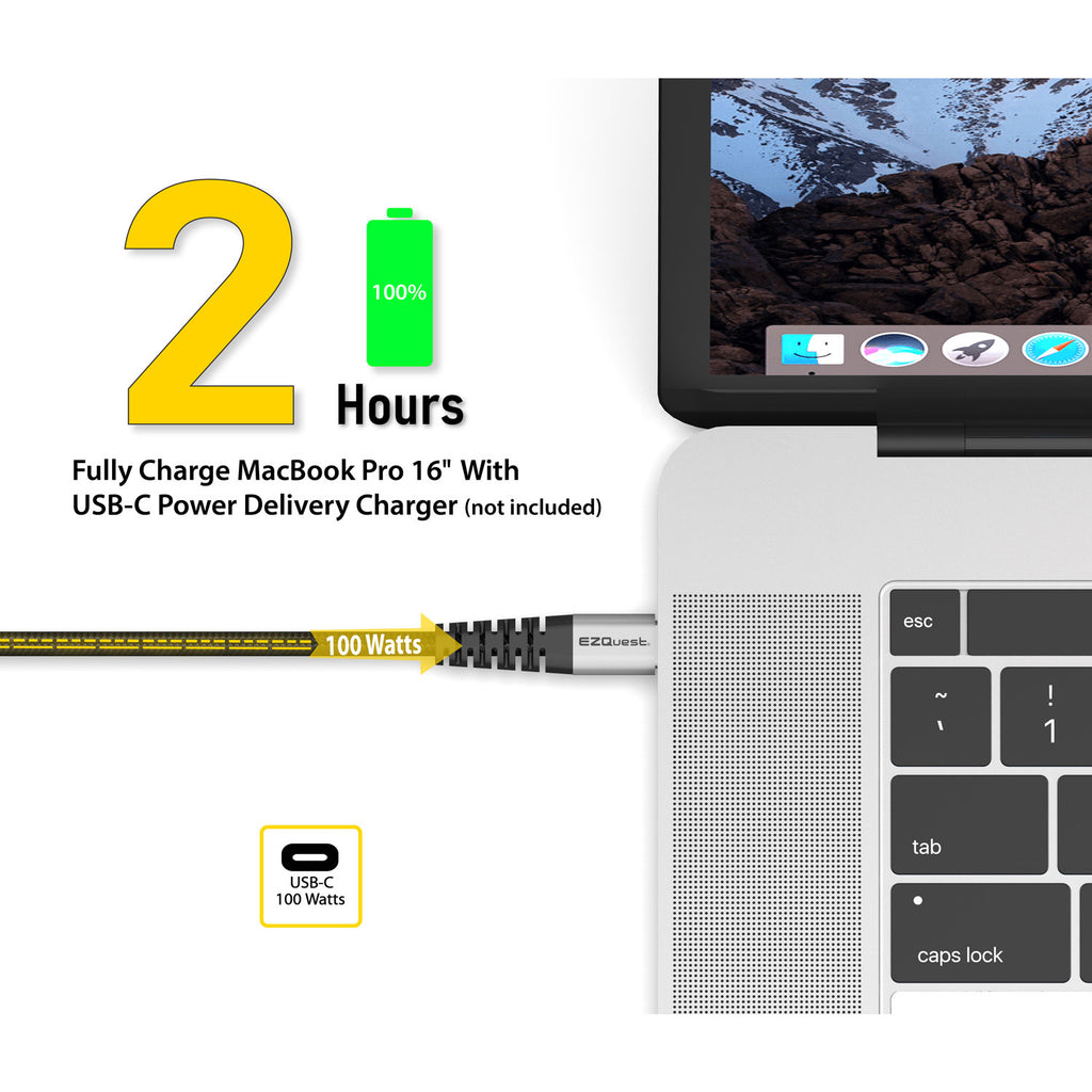 كابل شحن ومزامنة DuraGuard™ USB-C إلى USB-C (1.2 أو 2 متر)