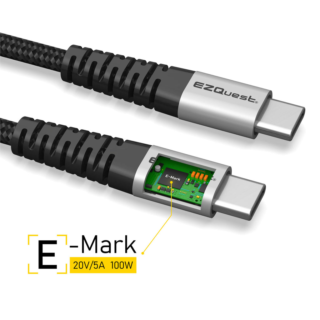 كابل شحن ومزامنة DuraGuard™ USB-C إلى USB-C (1.2 أو 2 متر)