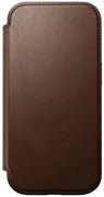 Nomad Modern Leather Folio, brown - iPhone 16 Pro