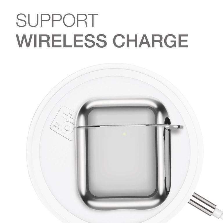 AMAZINGTHING at supremecase solid for airpods with carabiner space gray