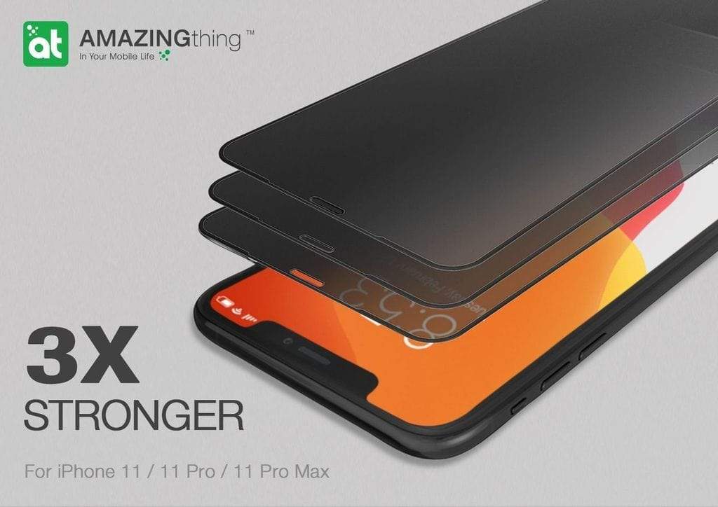 AMAZINGTHING Screen Protector - AT IPHONE XI 5.8" 0.3M 2.5D PRIVACY F.COV GLASS - Black