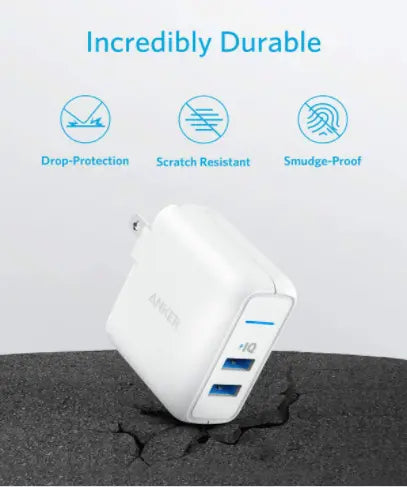 Anker Powerport 24w 2 Usb Port White