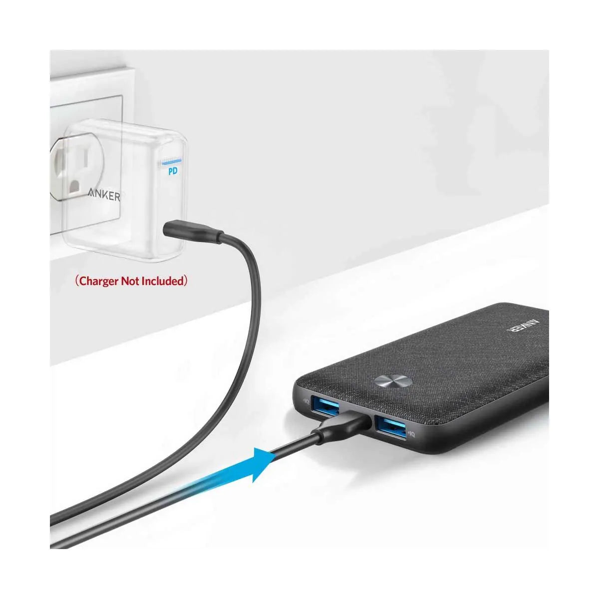 Anker Powercore III Sense 10000mAh Power Bank - Black