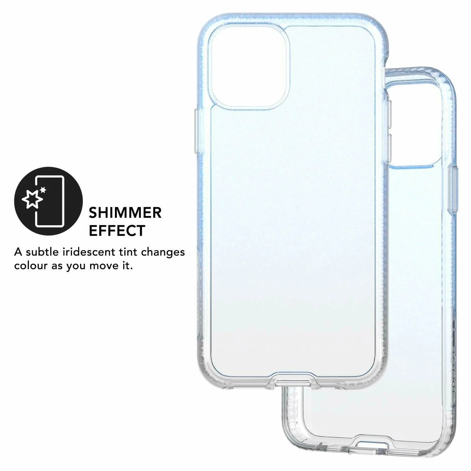 TECH21 Apple iPhone 11 Pro Case - Pure Shimmer Blue - Blue