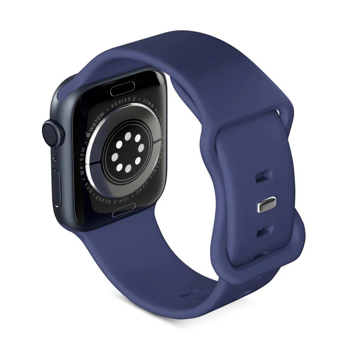 Epico Apple Watch 42/44/45 mm - silicone band, Blue