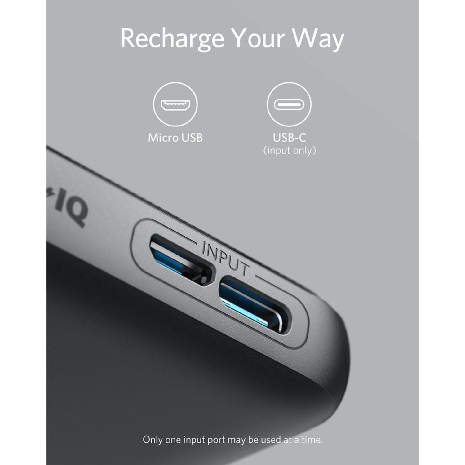Anker Power Bank 10000mAh Black A1229H12