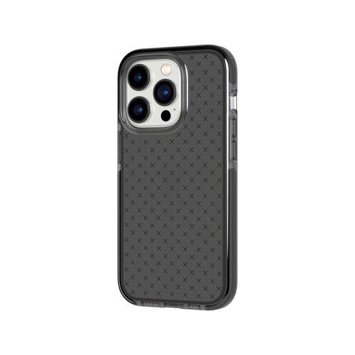 Tech 21 Evo Check Smokey Black Apple iPhone 14 Pro Mobile Phone Case