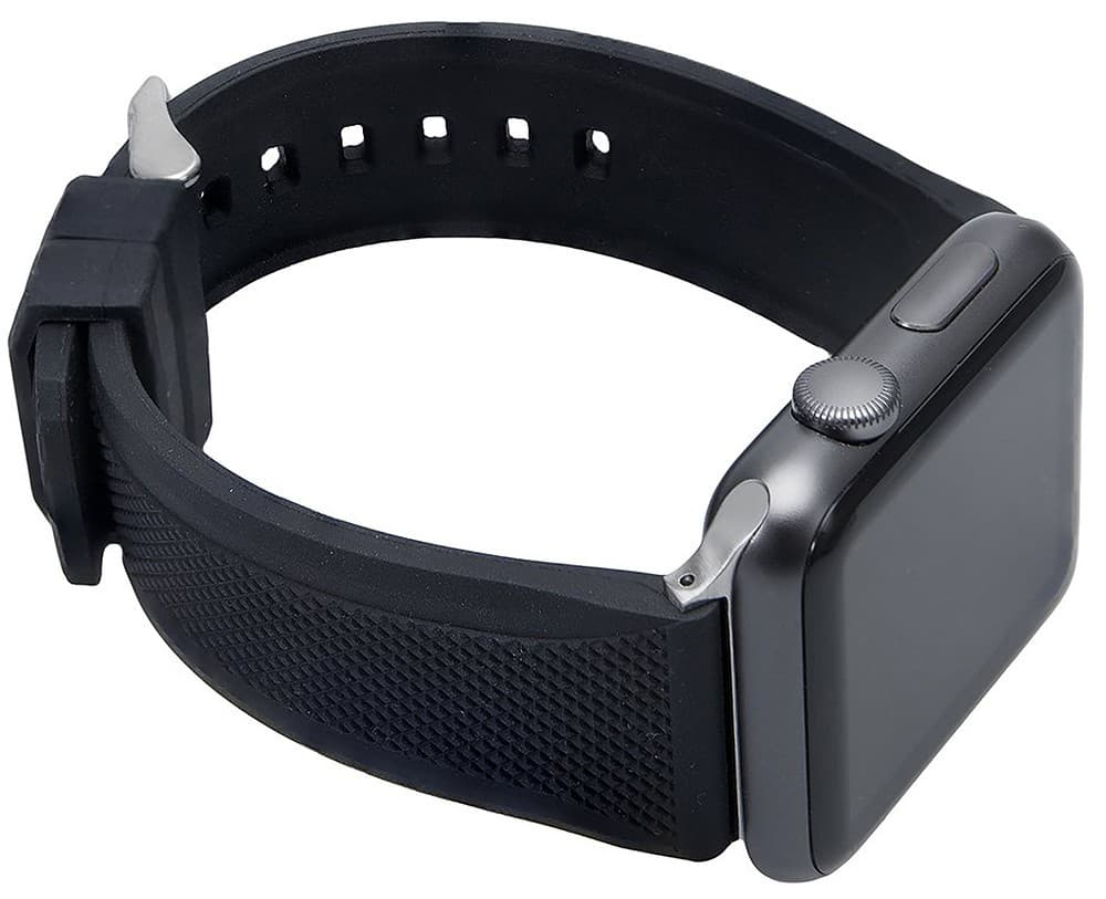 Wristtouch 42mm Apple Watch rubber strap - black