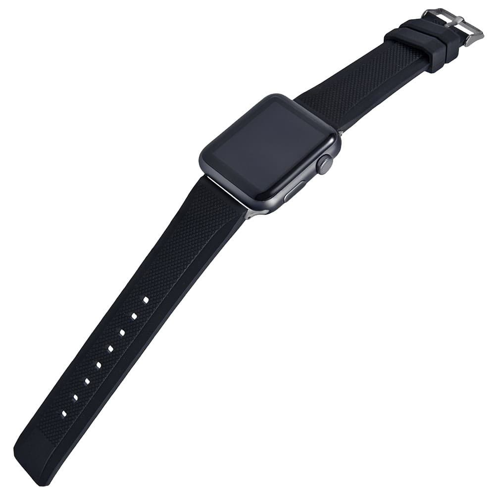 Wristtouch 42mm Apple Watch rubber strap - black
