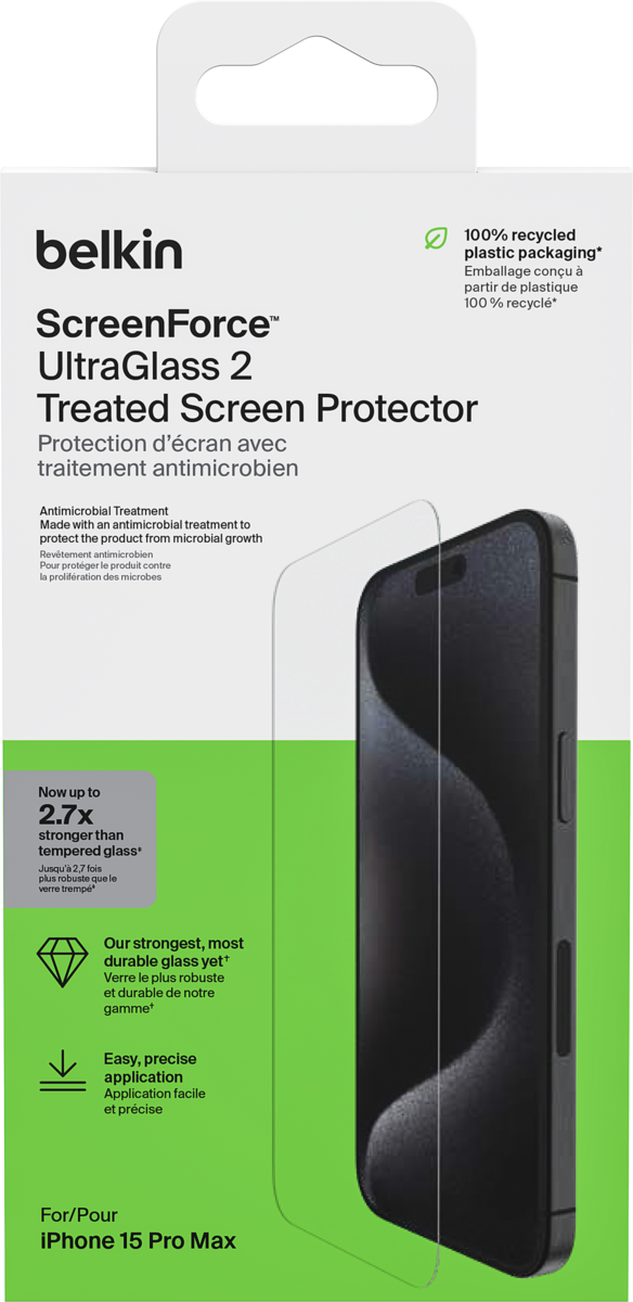 Belkin iPhone 15 Pro Max Glass Scrn Prot