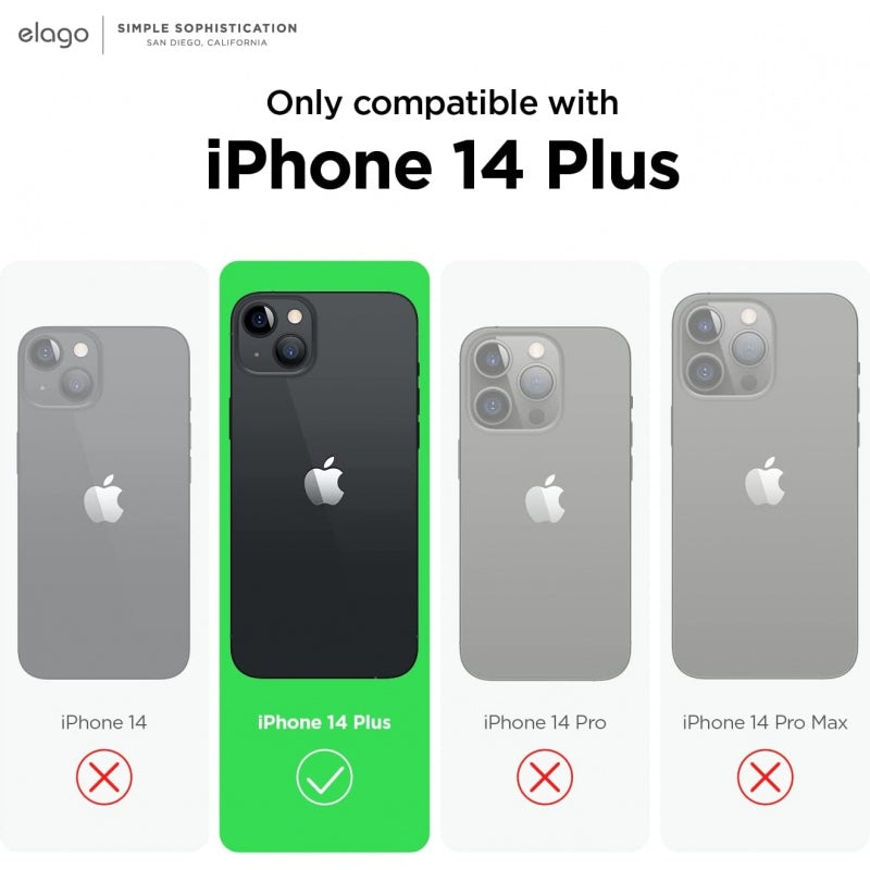 Elago Hybrid - Transparent Case Apple iPhone 14 Plus - Black