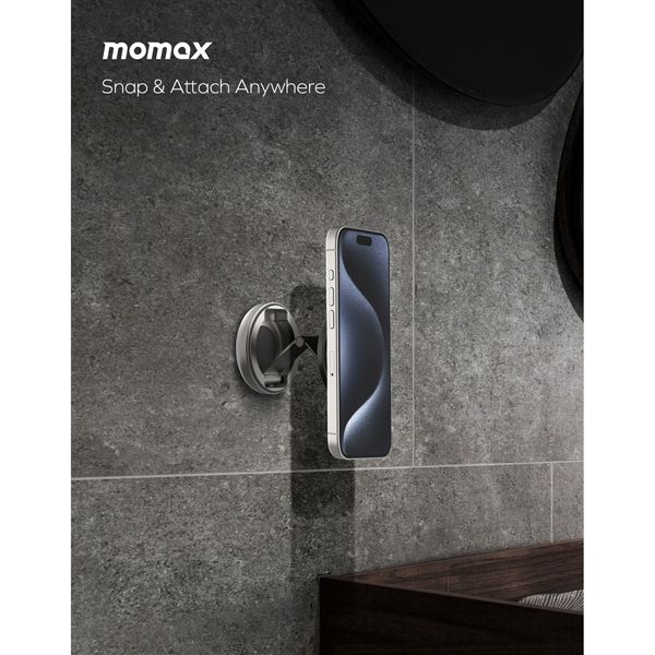 Momax PAC Mount Multi-use Magnetic Car Mount Titanium