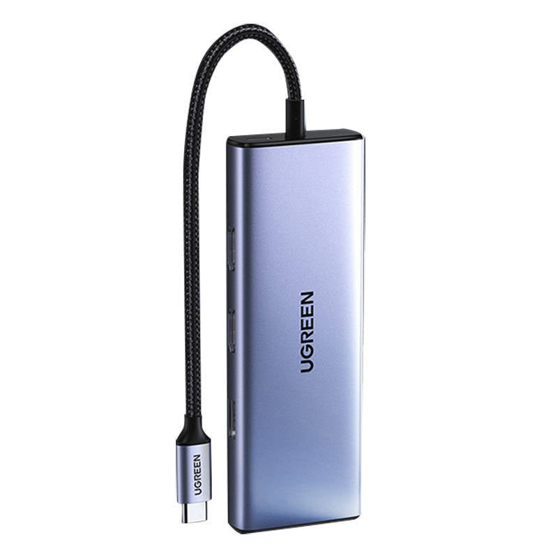 UGREEN Adapter 9-in-1 CM490 Hub USB-C, 2x USB-A 3.0, USB-A 2.0, 2x HDMI 4K/60Hz, SD/TF, RJ45 Adapter UGREEN 9-in-1 CM490 Hub USB-C, 2x USB-A 3.0, USB-A 2.0, 2x HDMI 4K/60Hz, SD/TF, RJ45