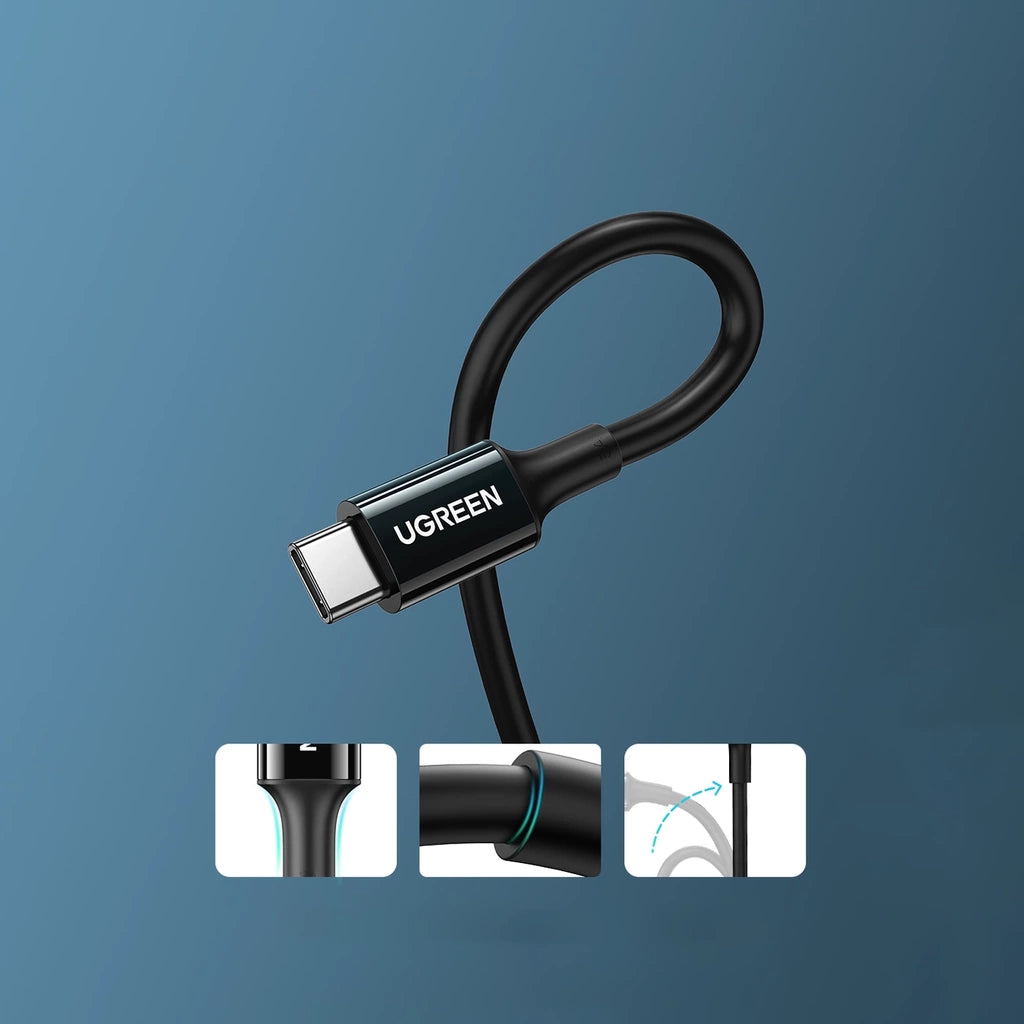 UGREEN Cable US300 USB-C / USB-C 480Mbps 5A 2m Black