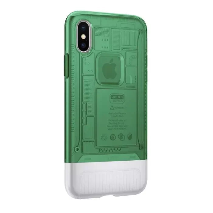 جراب Spigen Classic C1 لجهاز Apple iPhone X/ XS - أخضر (Sage)