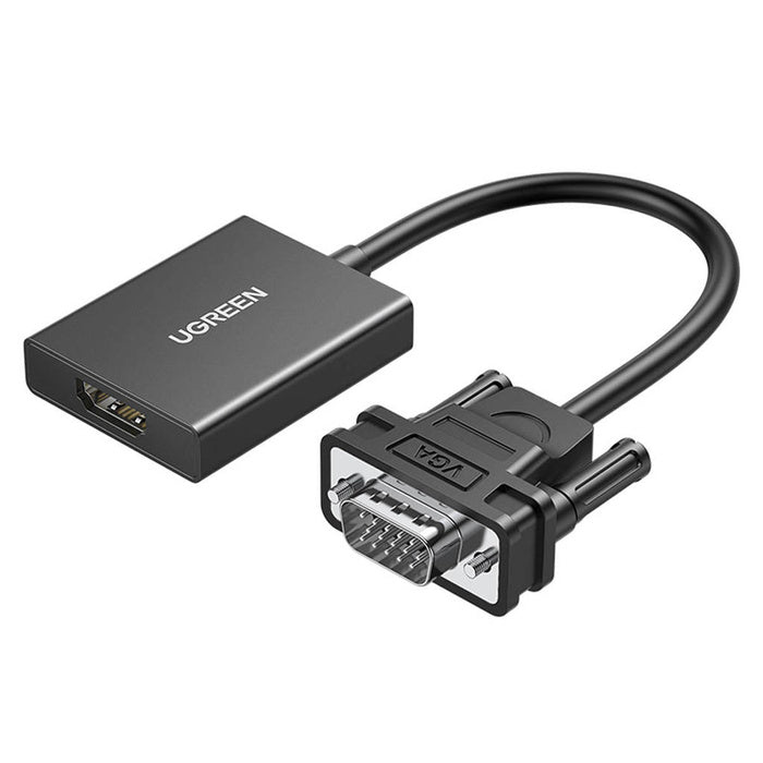 UGREEN Cable Adapter Cable VGA (Male) - Hdmi (Female) 0.15m Black