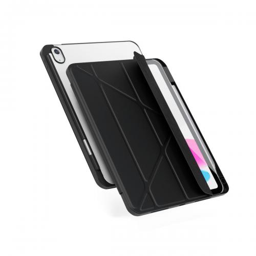 Epico 10.9 Inch Apple iPad 2022 Flip Tablet Case Black and Clear