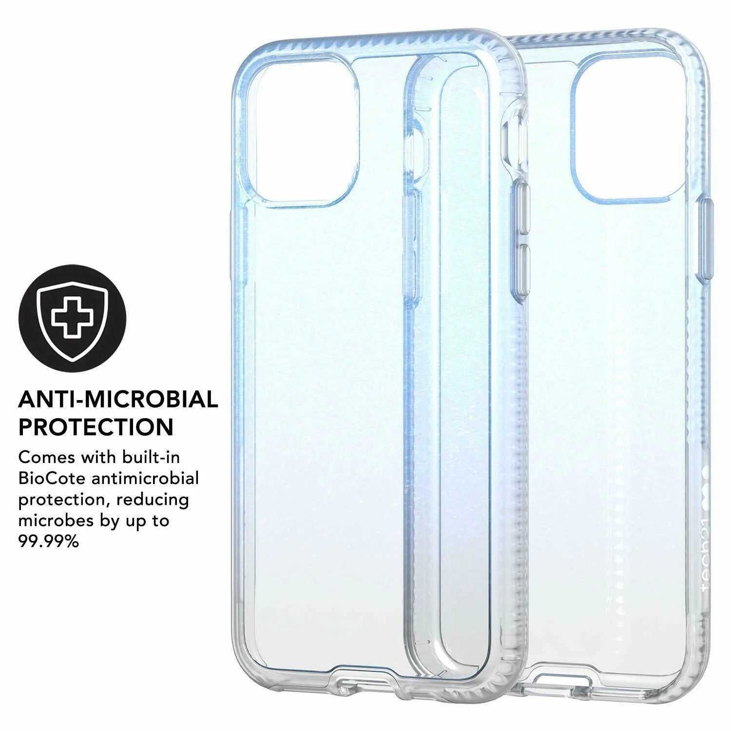 TECH21 Apple iPhone 11 Pro Case - Pure Shimmer Blue - Blue