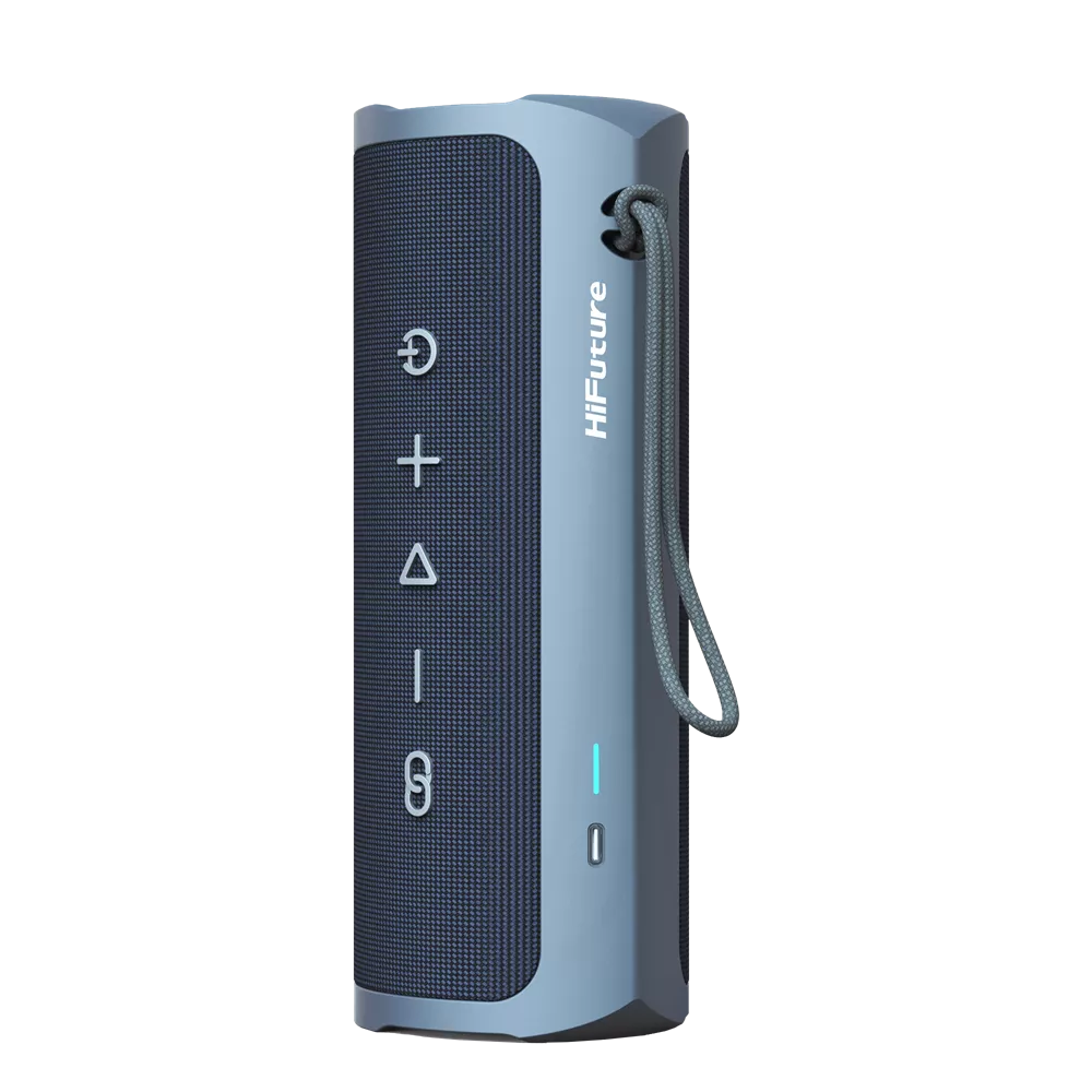 HiFuture - Ripple - 30W Waterproof Bluetooth Speaker - Blue