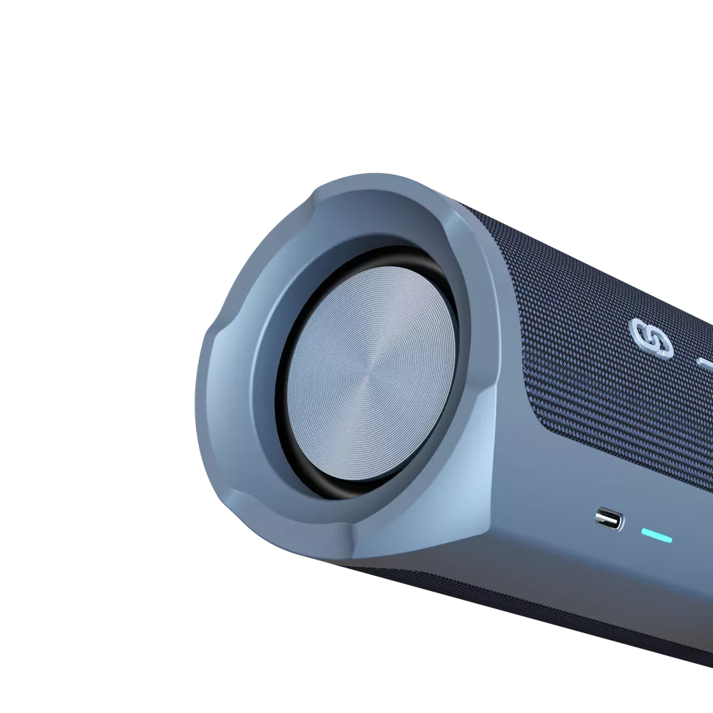 HiFuture - Ripple - 30W Waterproof Bluetooth Speaker - Blue